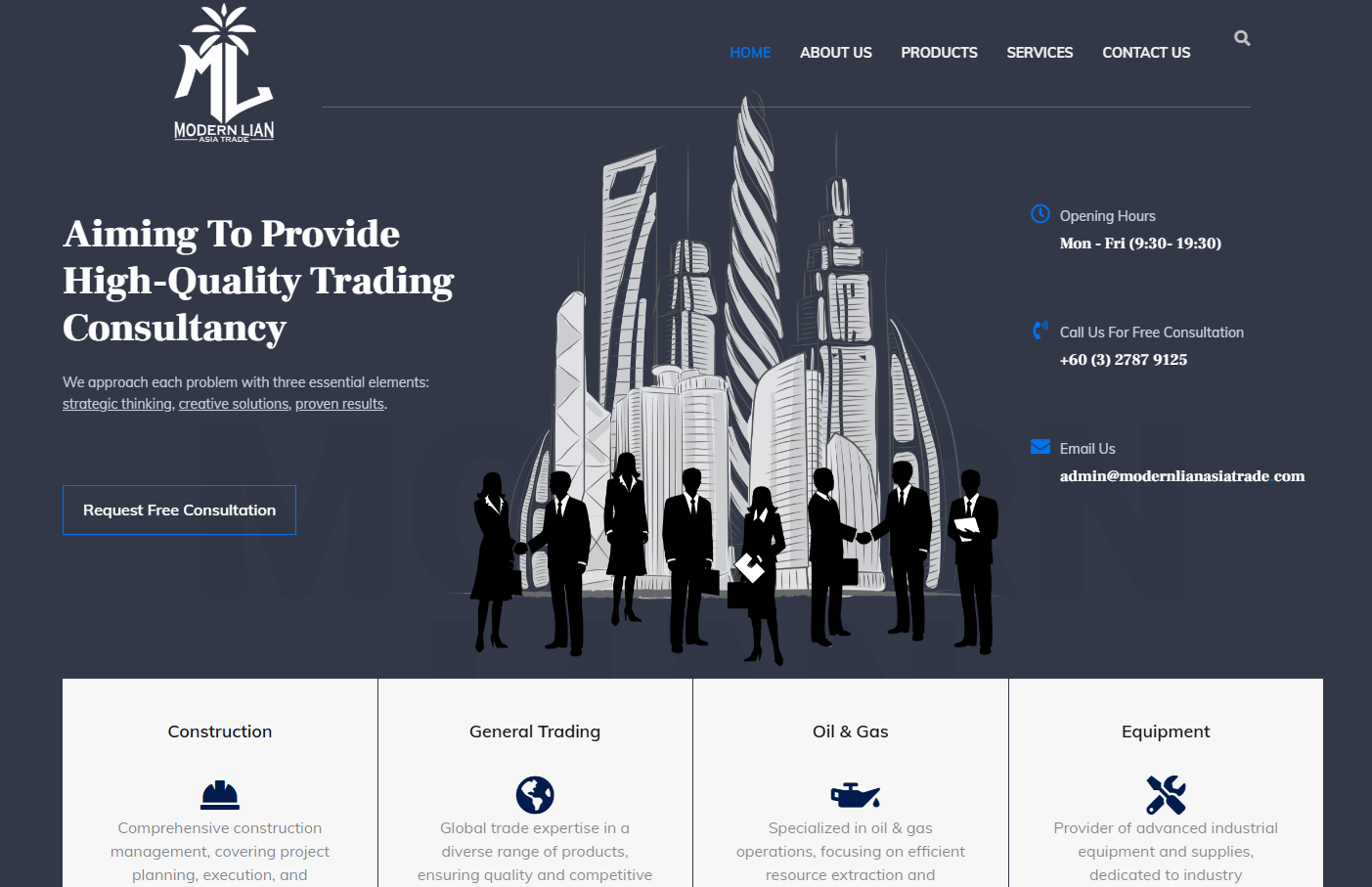 Business Consulting Corporate Website